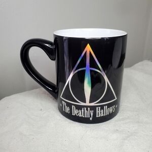 Iridescent Silver Black And White Harry Potter The Deathly Hallows 14 oz Mug
